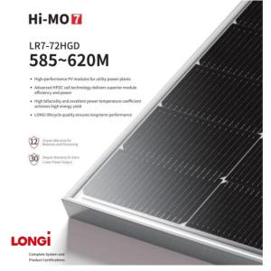 LONGI HI-MO7 LR5-72HGD 585W-620W